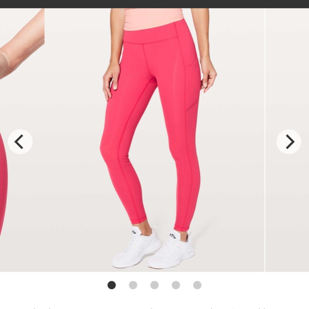 Lululemon- speed up tights (salmon pink)